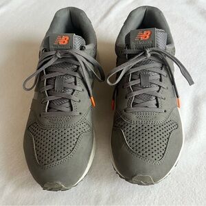 NEW BALANCE Charcoal and Tangerine Athletic Shoes